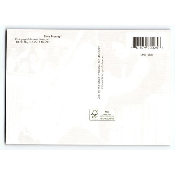 Elvis Presley Vintage Photochrome Concert Postcard with Blue Accent Shoes - Picture 2 of 2